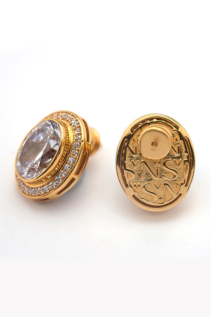 Gold Plated Morning Star Stud Earrings by Aulerth X Shivan & Narresh at Pernia's Pop Up Shop