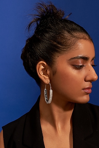 Gold Plated Morning Star Hoop Earrings by Aulerth X Shivan & Narresh