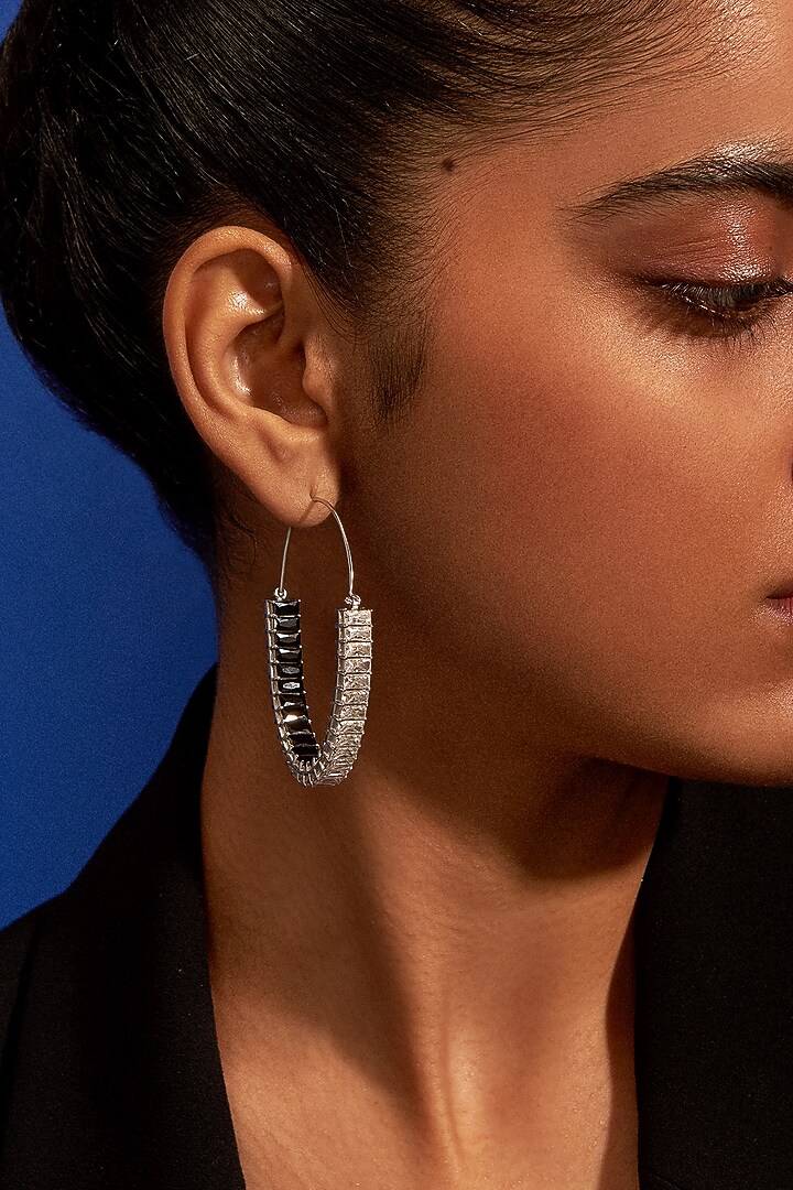 Gold Plated Morning Star Hoop Earrings by Aulerth X Shivan & Narresh at Pernia's Pop Up Shop