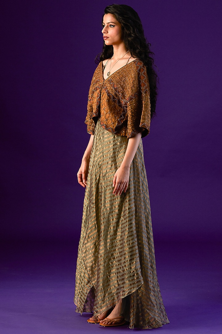 slim fit dress slacks One-Sleeve Short Floral-Sequin Party Dress 4014 Lavender / 000 main image 0