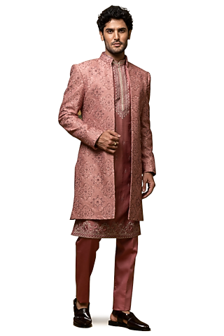 Lush Roses Boota Embroidery Indowestern by ASUKA