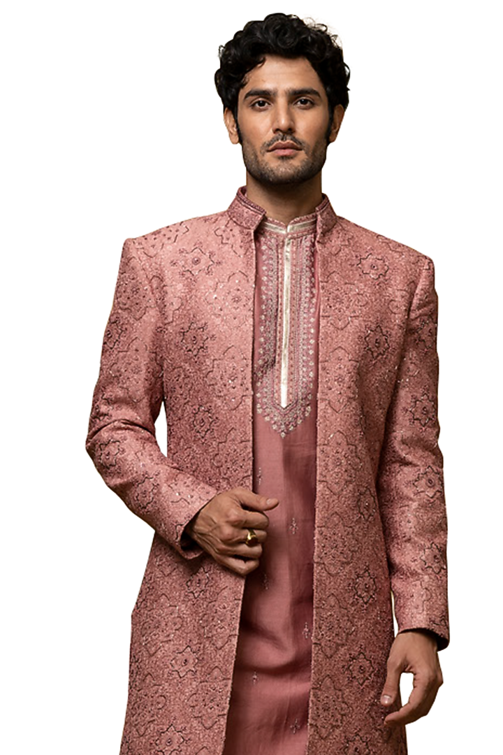 Lush Roses Boota Embroidery Wedding Indowestern by ASUKA at Pernia's Pop Up Shop