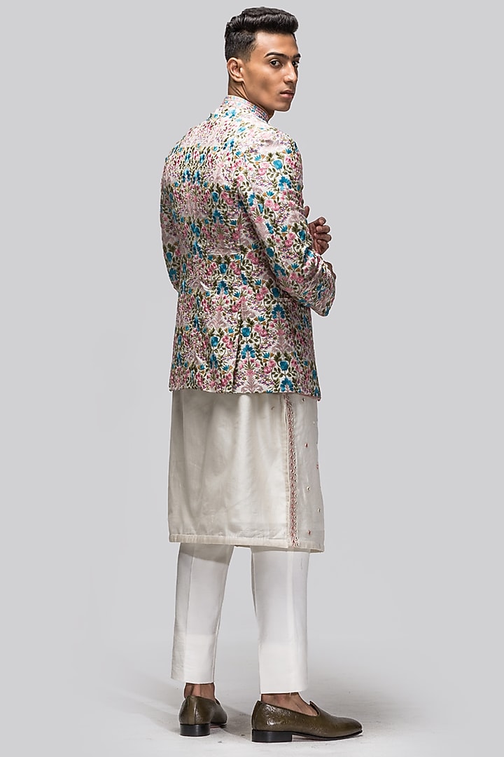 Multi-Colored Embroidered Indo-Western Set by ASUKA at Pernia's Pop Up Shop