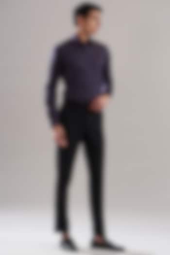 Purple Egyptian Giza Cotton Summer Shirt by ASUKA at Pernia's Pop Up Shop