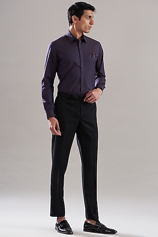 Purple Egyptian Giza Cotton Shirt by ASUKA