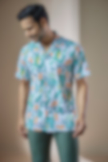 Multi-Colored Cotton Printed Summer Shirt by ASUKA at Pernia's Pop Up Shop