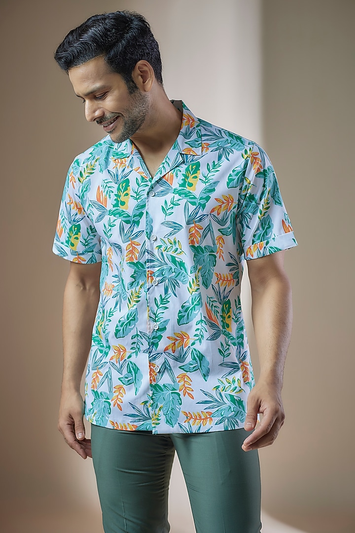 Multi-Colored Cotton Printed Summer Shirt by ASUKA at Pernia's Pop Up Shop