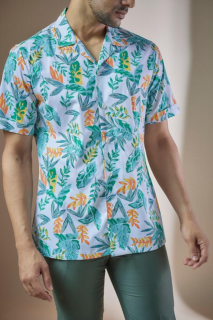 Multi-Colored Cotton Printed Summer Shirt by ASUKA at Pernia's Pop Up Shop