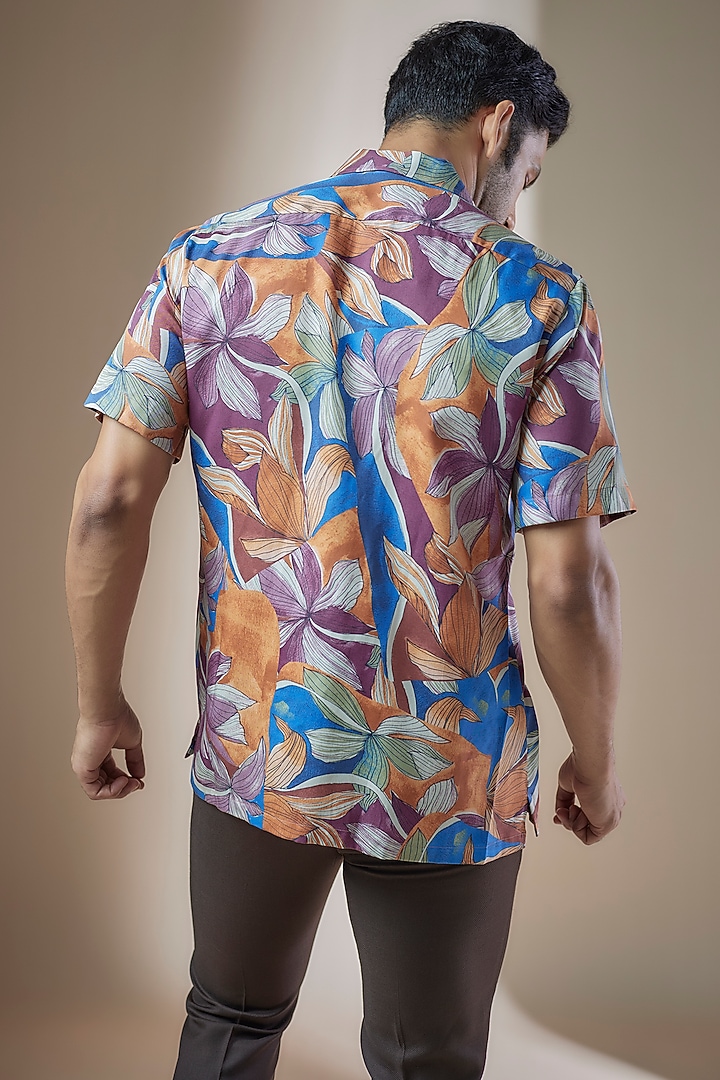 Multi-Colored Cotton Printed Summer Shirt by ASUKA at Pernia's Pop Up Shop