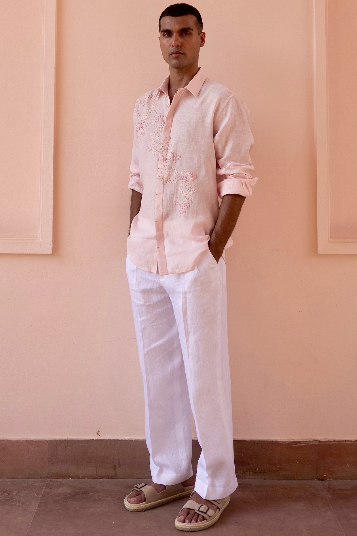 pink rose gold shirt