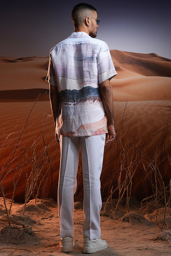 Linen Printed Cuban Party Wear Shirt by ASUKA at Pernia's Pop Up Shop