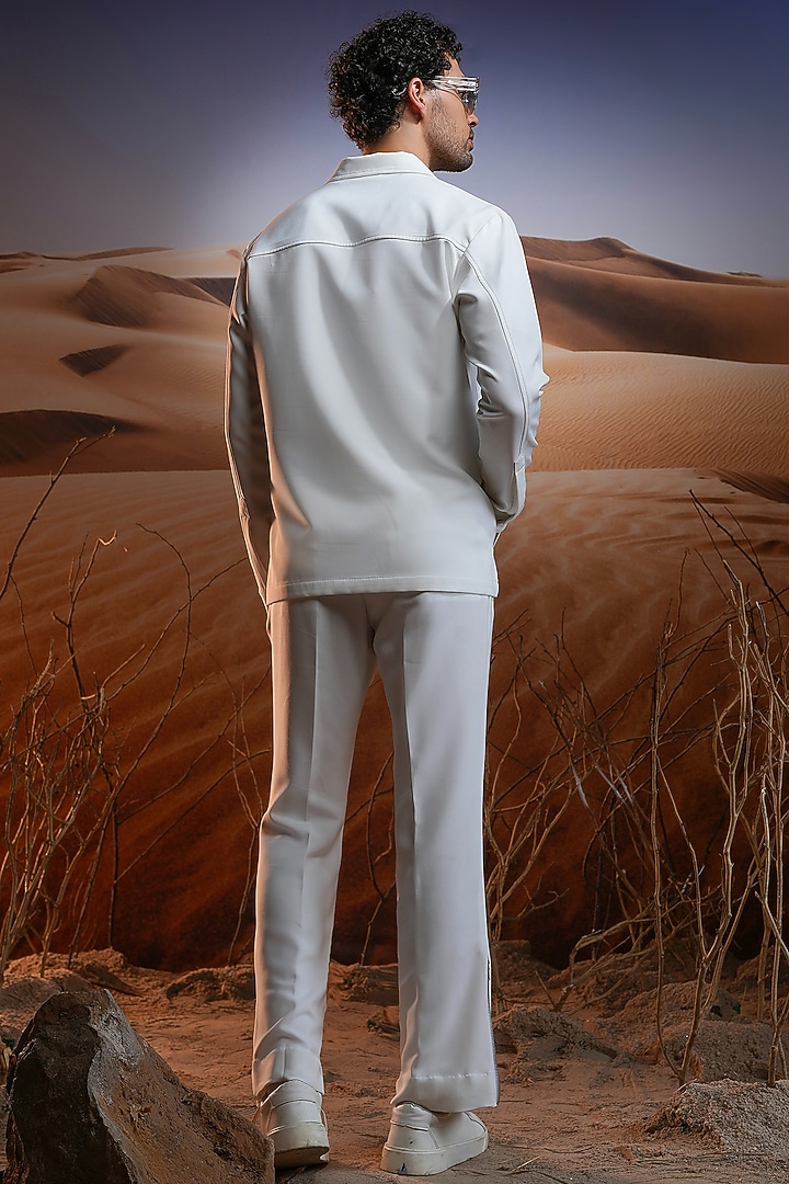 White Banana Crepe Co-ord Set by ASUKA at Pernia's Pop Up Shop