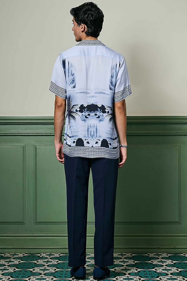 Multi-Colored Habutai Silk Party Wear Shirt by ASUKA at Pernia's Pop Up Shop
