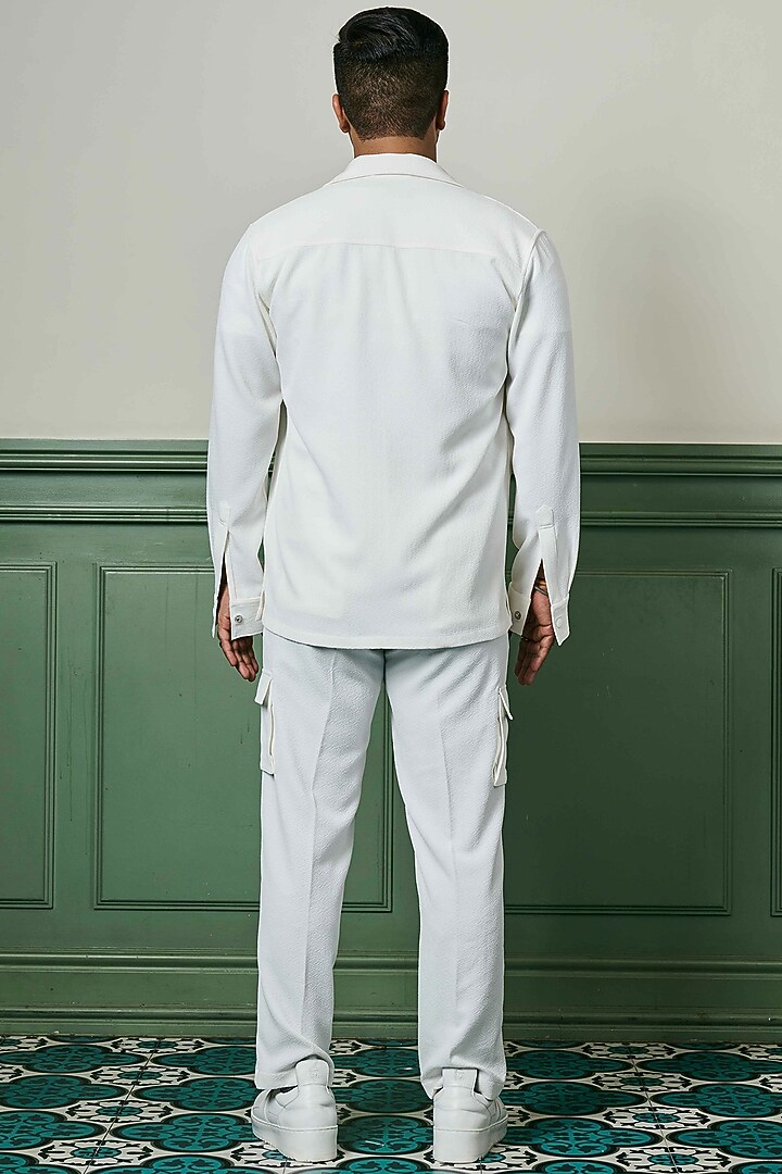 White Crepe Co-Ord Set by ASUKA at Pernia's Pop Up Shop