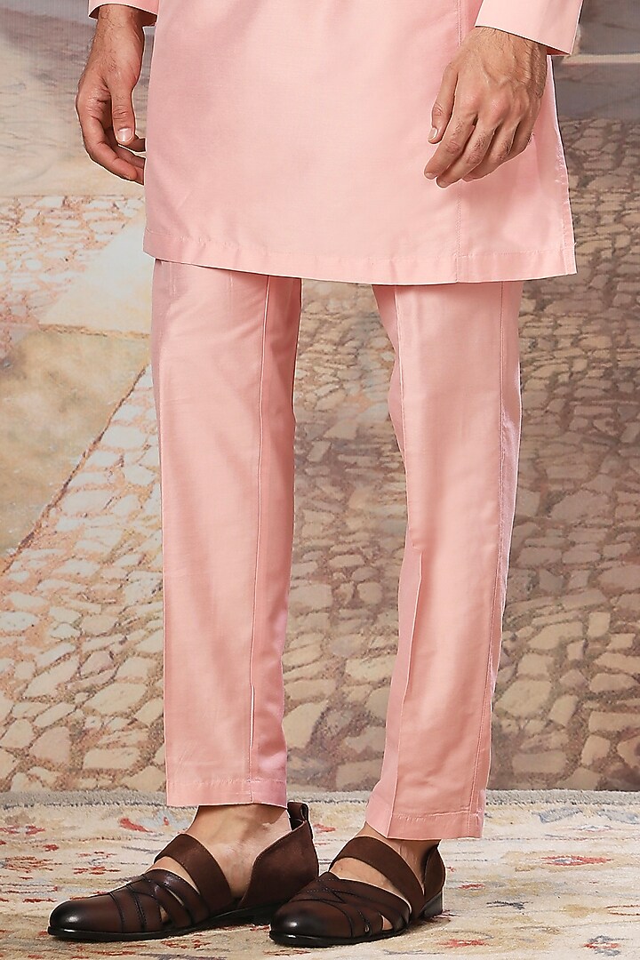 Eden Peach Silk Cutdana Embroidered Bundi Jacket Set by ASUKA at Pernia's Pop Up Shop