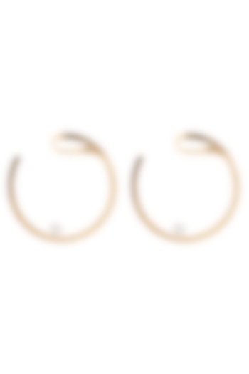 Rose Gold Plated Abstract Earrings by Auraa Trends at Pernia's Pop Up Shop