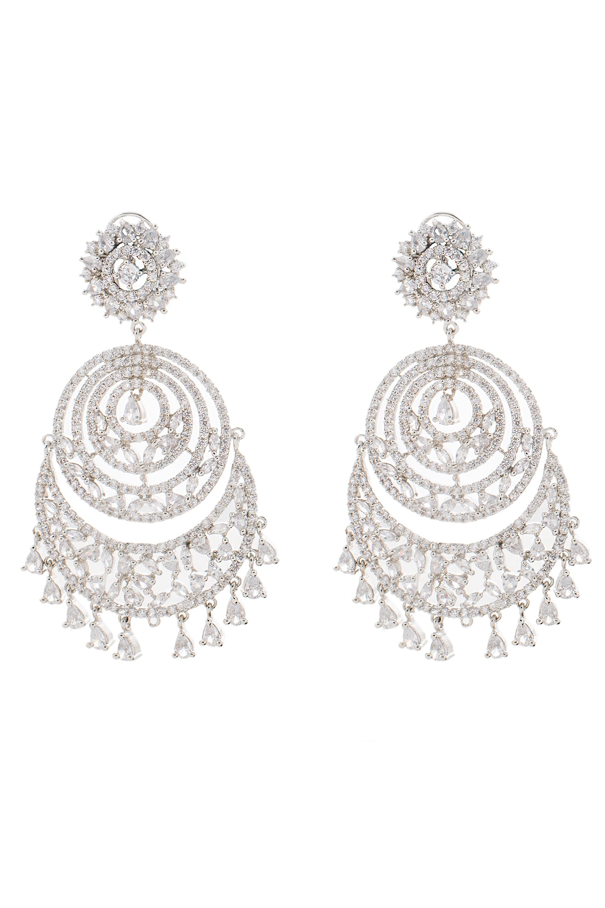 Trendy Diamond Chandbali Earrings