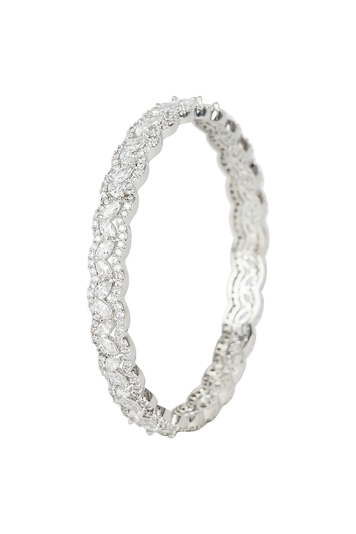 Gold Plated Diamond Bangles (Set Of 2) by Aura Trends at Pernia's Pop Up Shop