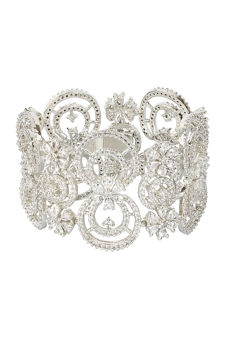 Gold Finish Diamond Bracelet by Auraa Trends at Pernia's Pop Up Shop