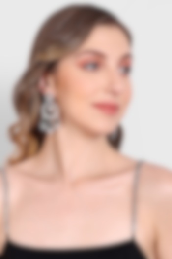 Gold Plated Green Kundan Polki & Pearl Chandbali Earrings by Auraa Trends at Pernia's Pop Up Shop