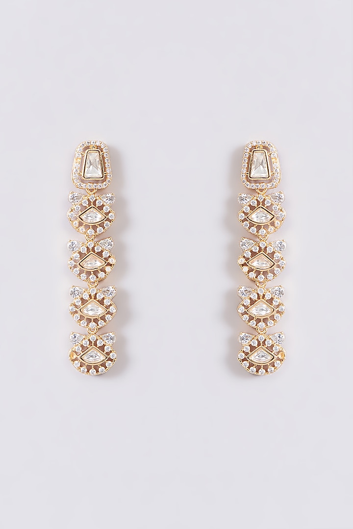 Gold Plated Kundan Polki Necklace Set by Aura Trends at Pernia's Pop Up Shop