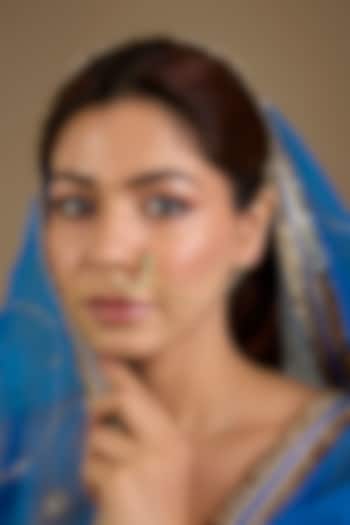 Gold Finish Kundan Polki Nath by Auraa Trends at Pernia's Pop Up Shop