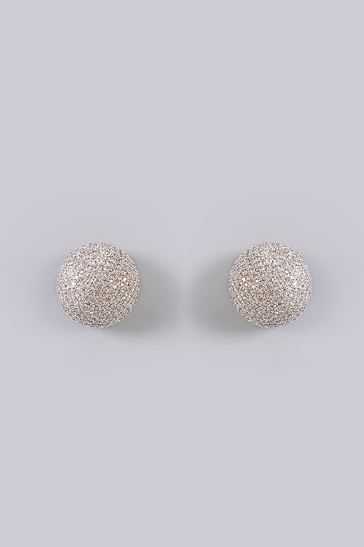 White Finish Hoop Earrings by Aura Trends at Pernia's Pop Up Shop