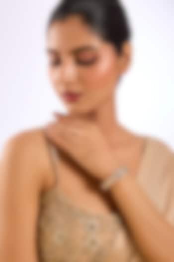 Gold Finish Crystal Bracelet by Auraa Trends at Pernia's Pop Up Shop