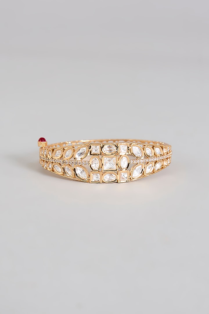 Gold Finish Crystal Bracelet by Aura Trends at Pernia's Pop Up Shop