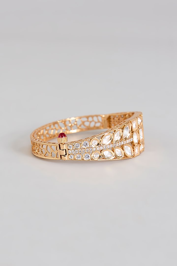 Gold Finish Crystal Bracelet by Aura Trends at Pernia's Pop Up Shop