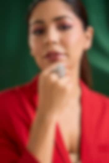 White Finish Zircon Ring by Auraa Trends at Pernia's Pop Up Shop