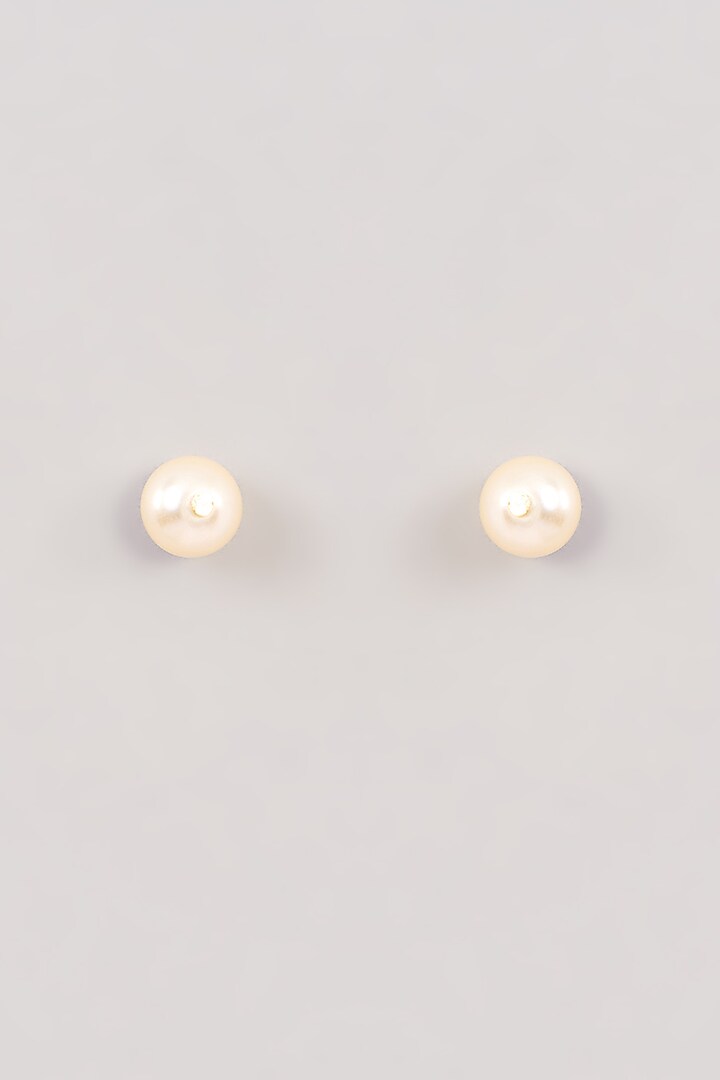 Gold Finish Beaded Pearl Layered Necklace Set by Aura Trends at Pernia's Pop Up Shop