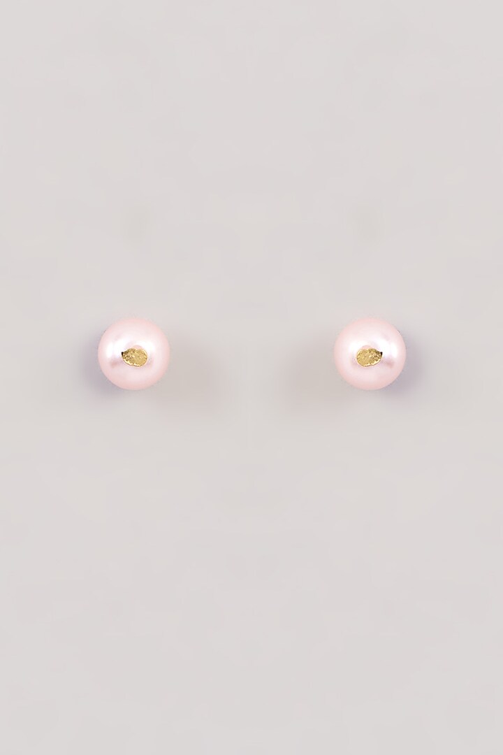 Gold Finish Beaded Pearl Layered Necklace Set by Aura Trends at Pernia's Pop Up Shop