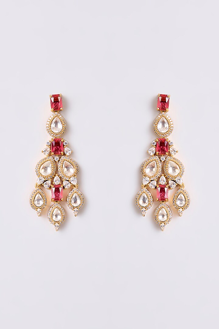 Gold Finish Zircon Necklace Set by Aura Trends at Pernia's Pop Up Shop