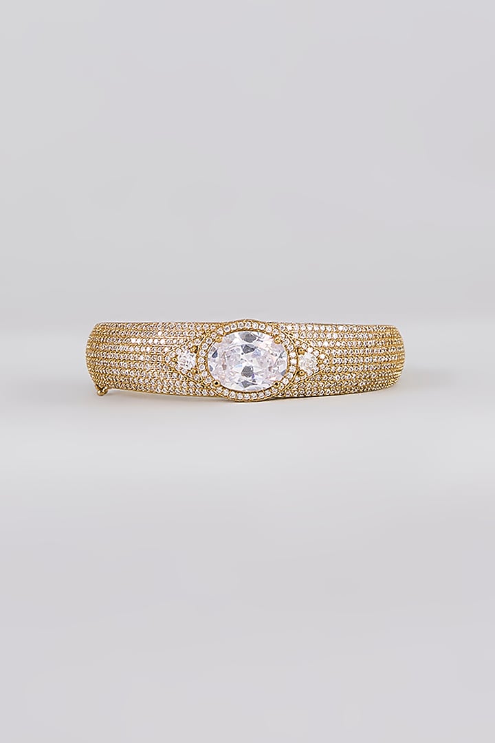 White Finish Zircon Bracelet by Aura Trends at Pernia's Pop Up Shop