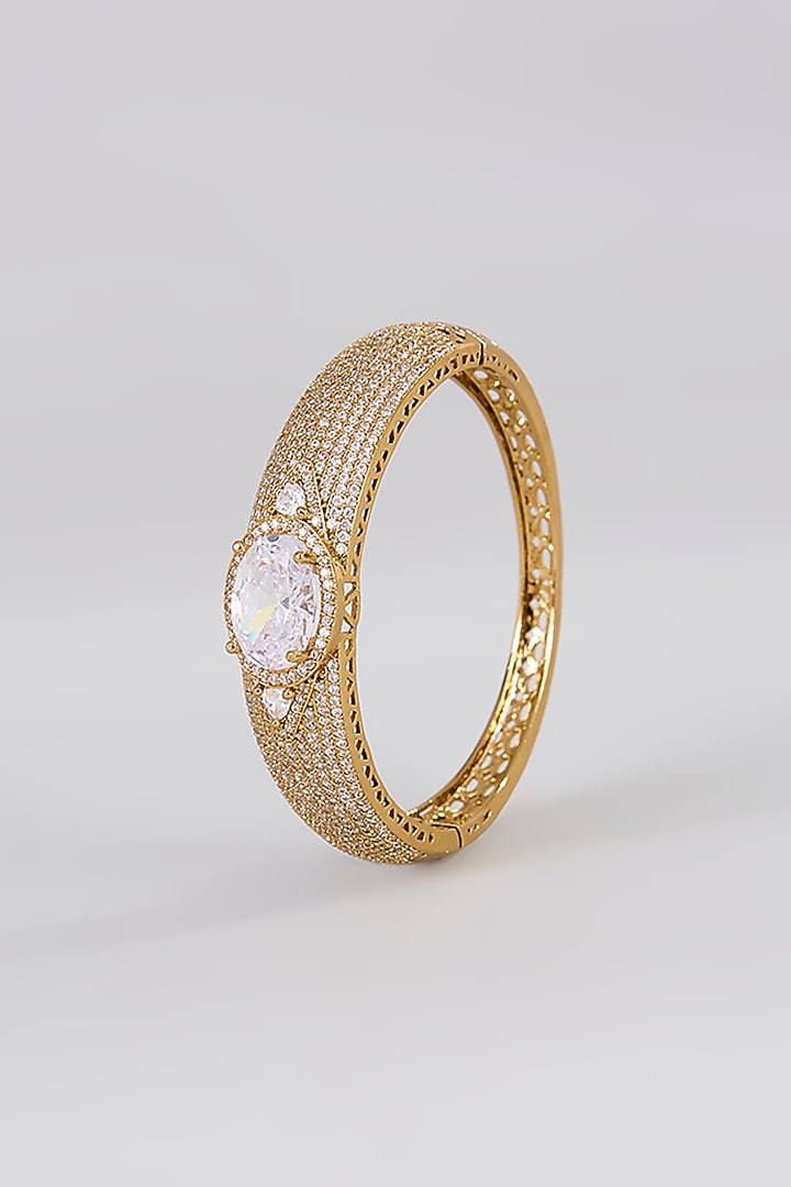 White Finish Zircon Bracelet by Aura Trends at Pernia's Pop Up Shop