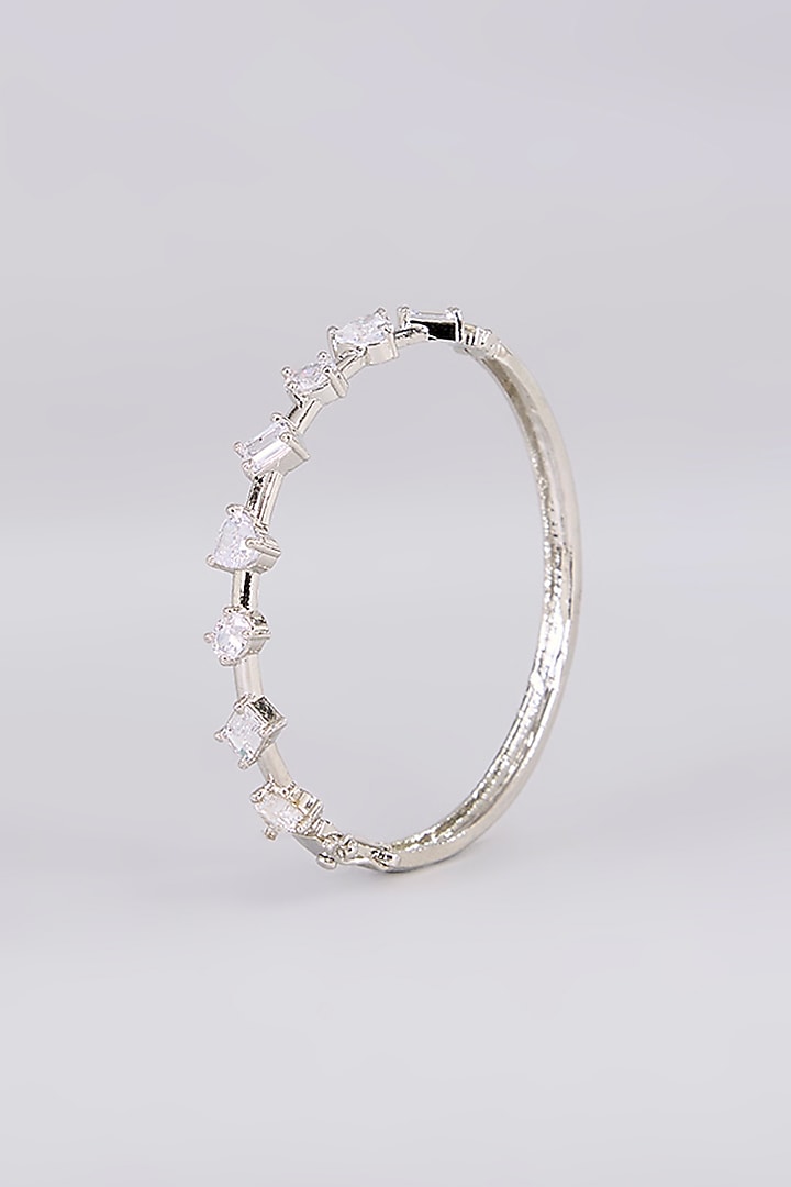 White Finish Zircon Bracelet by Aura Trends at Pernia's Pop Up Shop