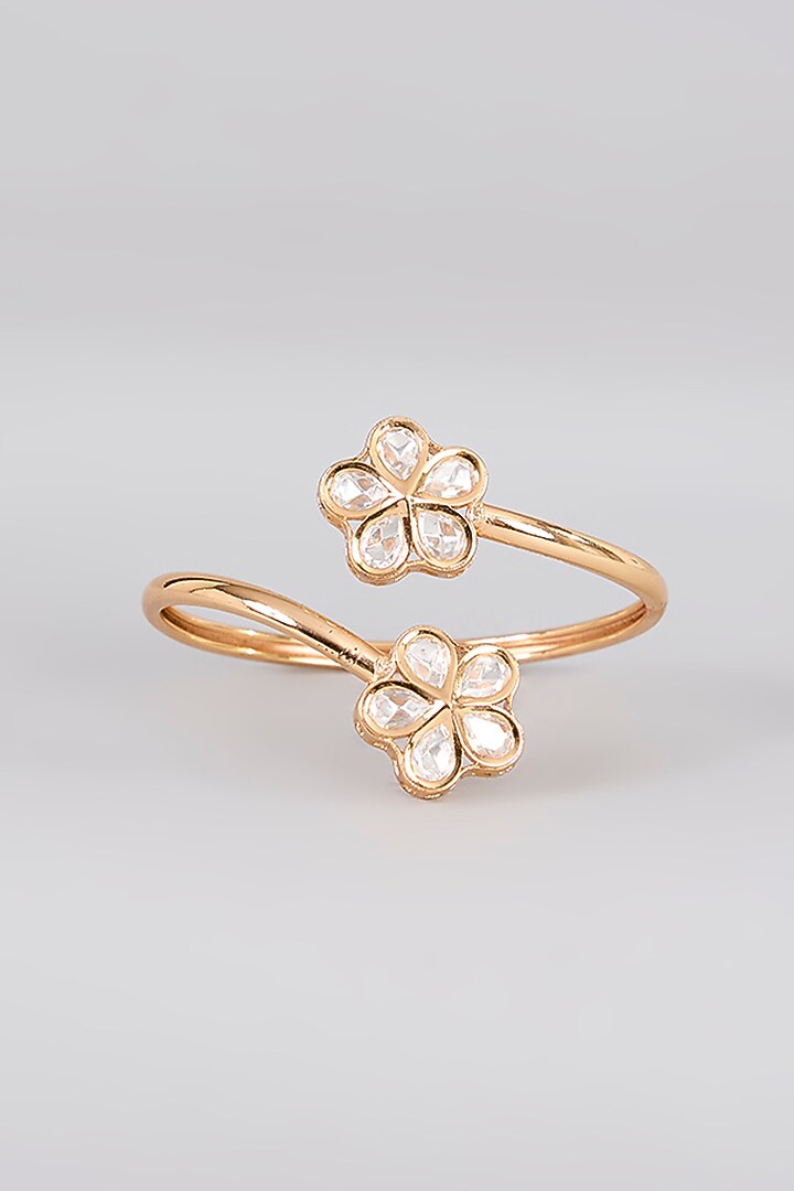 White Finish Kundan Polki Bracelet by Aura Trends at Pernia's Pop Up Shop