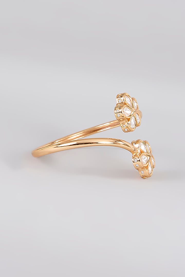 White Finish Kundan Polki Bracelet by Aura Trends at Pernia's Pop Up Shop
