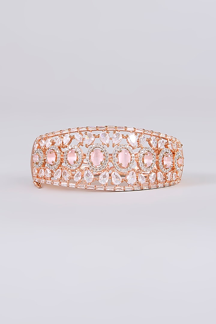 White Finish Zircon Bracelet by Aura Trends at Pernia's Pop Up Shop