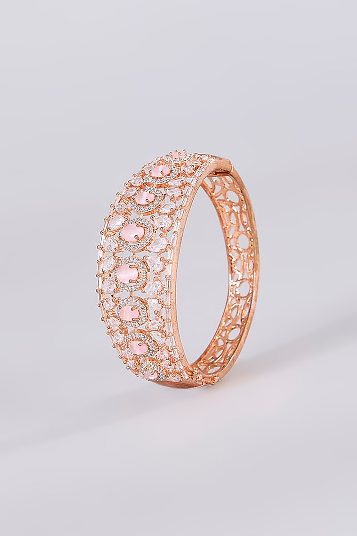 White Finish Zircon Bracelet by Aura Trends at Pernia's Pop Up Shop