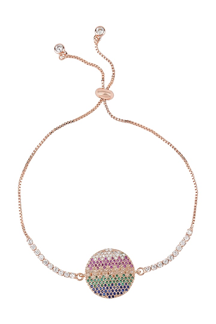 Rose Gold Finish Ajustable Rakhi by Aura Trends at Pernia's Pop Up Shop