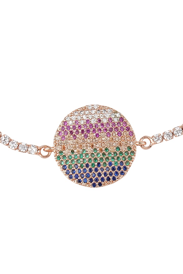 Rose Gold Finish Ajustable Rakhi by Aura Trends at Pernia's Pop Up Shop