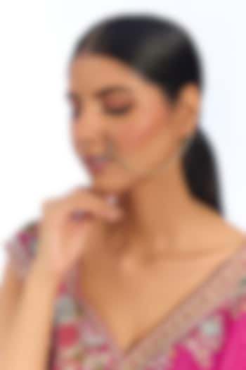 Gold Finish Kundan Polki & Pearl Nath by Auraa Trends at Pernia's Pop Up Shop