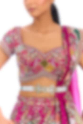 Gold Finish Kundan Polki & Pearl Kamarband by Auraa Trends at Pernia's Pop Up Shop