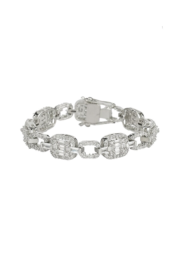 Silver Finish Bracelet In Alloy by Aura Trends at Pernia's Pop Up Shop