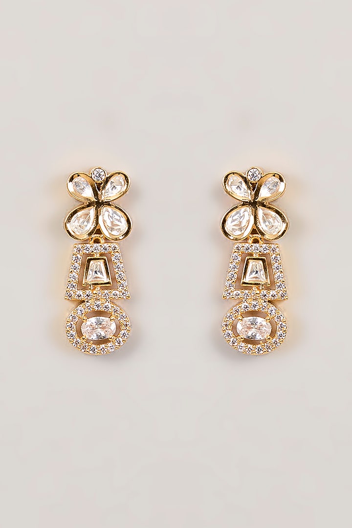 Two-Tone Finish Pink Zircon Necklace Set by Aura Trends at Pernia's Pop Up Shop