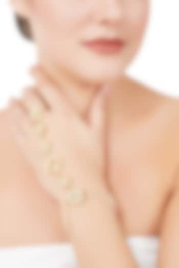 Gold Plated Kundan Hathphool by Auraa Trends at Pernia's Pop Up Shop