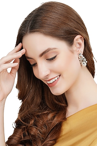 Gold Plated Stud Earrings by Aura Trends