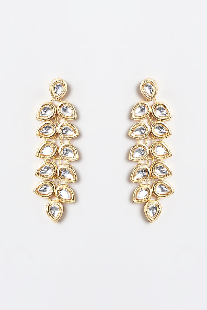 Gold Plated Kundan Polki & Red Beaded Necklace Set by Aura Trends at Pernia's Pop Up Shop